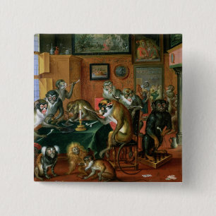 Das Raucherzimmer mit Affen Button