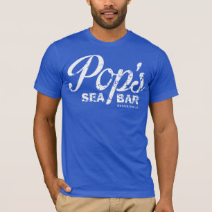 Das raue blaue T-Shirt des Pops