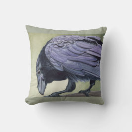 Das Raven Throw Kissen Black Crow Diablo Art Piece