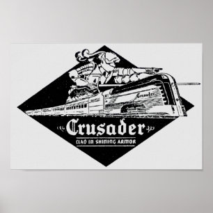 Das Reading Railroad Crusader Streamliner Poster