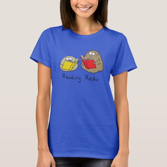 Das Reading Rocks Funny Book Women's T - Shirt (Vorderseite)