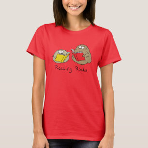 Das Reading Rocks Funny Book Women's T - Shirt