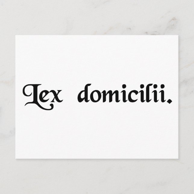 Das Recht des Zuhause-Landes einer Person. Postkarte (Vorderseite)