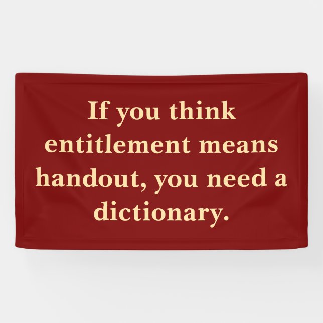 Das Recht ist kein Handout Banner (Horizontal)