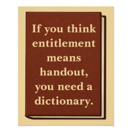 Das Recht ist kein Handout Poster