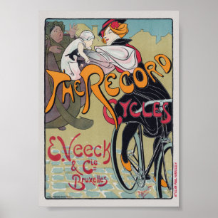 Das Record Cycles Vintage Plakat 1897