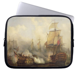 Das Redoutable bei Trafalgar, am 21. Oktober 1805 Laptopschutzhülle