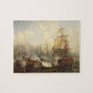 Das Redoutable bei Trafalgar, am 21. Oktober 1805 Puzzle