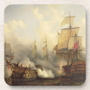 Das Redoutable bei Trafalgar, am 21. Oktober 1805 Untersetzer
