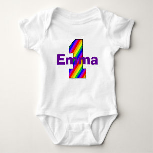 Das Regenbogen Striped erste Baby Strampler