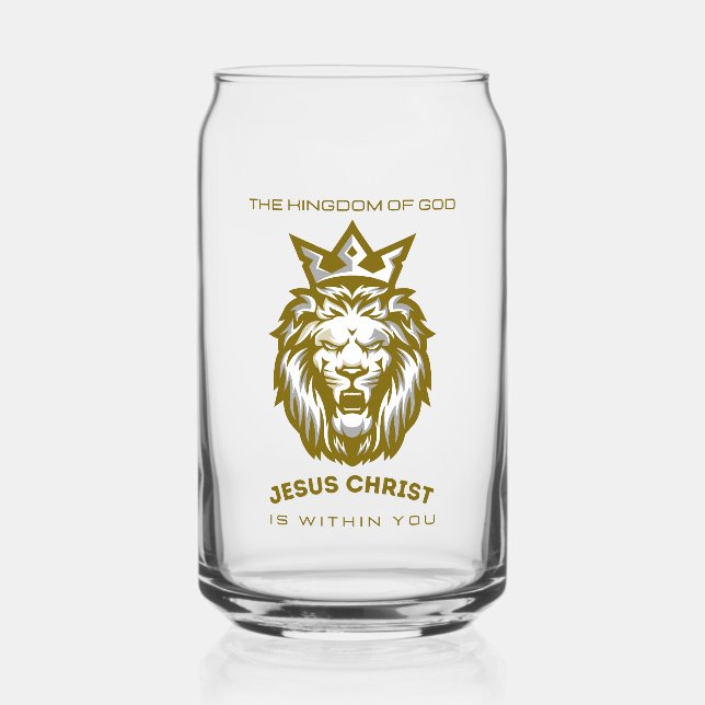 Das Reich Gottes ist in dir - Christliches Glas (Vorderseite)