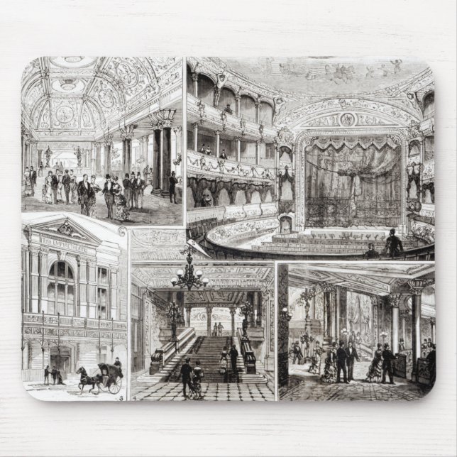 Das Reich-Theater, Leicester-Quadrat Mousepad (Vorne)