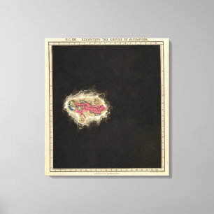 Das Reich von Alexander 323 BC ausstellen Leinwanddruck