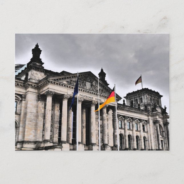 Das Reichstag-Gebäude, Berlin Postkarte (Vorderseite)