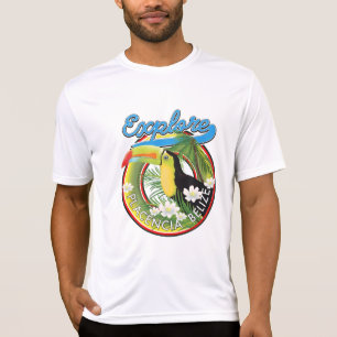 Das Reiselogo von Placencia Belize entdecken T-Shirt