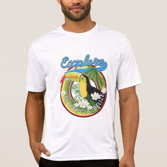 Das Reiselogo von Placencia Belize entdecken T-Shirt (Vorderseite)