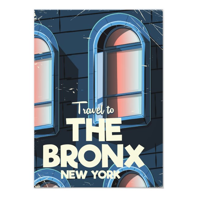 Das Reiseplakat der Bronx New York City Fotodruck (Vorne)