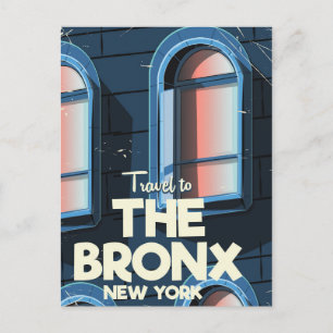 Das Reiseplakat der Bronx New York City Postkarte