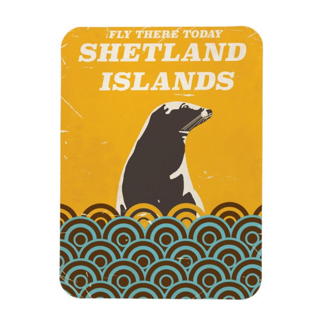 Das Reiseplakat der Shetland Islands Magnet (Vertikal)