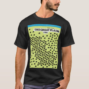 Das Reiseplakat Great Plains USA. T-Shirt