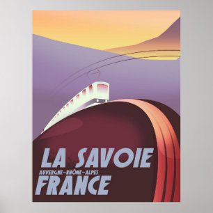 Das Reiseplakat La Savoie Auvergne-Rhône-Alpes. Poster