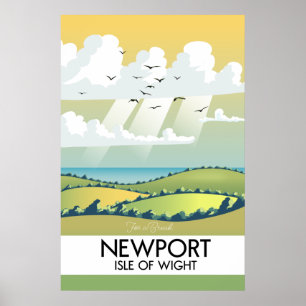 Das Reiseplakat von Newport Isle of Wight. Poster