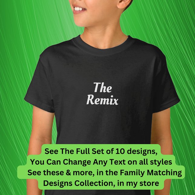 Das Remix-Encore usw. der Musikfamilie T-Shirt (Von Creator hochgeladen)