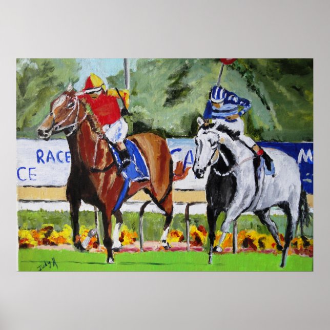 Das Rennen ist eingeschaltet Poster (Vorne)