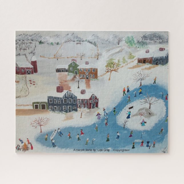 Das Rennen um den Teich Puzzle (Horizontal)