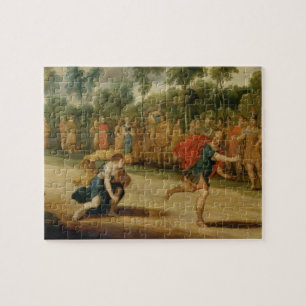 Das Rennen von Atalanta und von Hippomenes (Öl au Puzzle