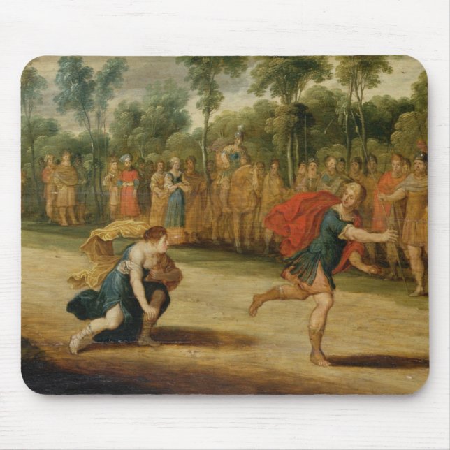 Das Rennen von Atalanta und von Hippomenes (Öl auf Mousepad (Vorne)