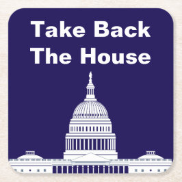 Das Repräsentantenhaus Rechteckiger Pappuntersetzer