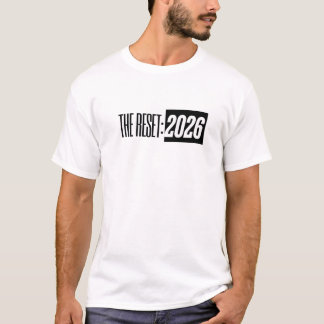 Das RESET „2026“-Schriftzug-T-Shirt T-Shirt