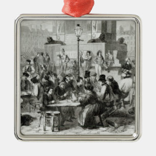 Das Restaurant der nassen Füße Ornament Aus Metall