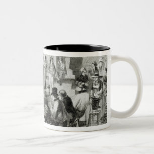 Das Restaurant der nassen Füße Zweifarbige Tasse
