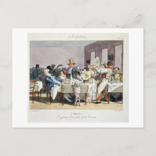 Das Restaurant mit 100 Sitzplätzen: 5 Uhr, ab "Su" Postkarte