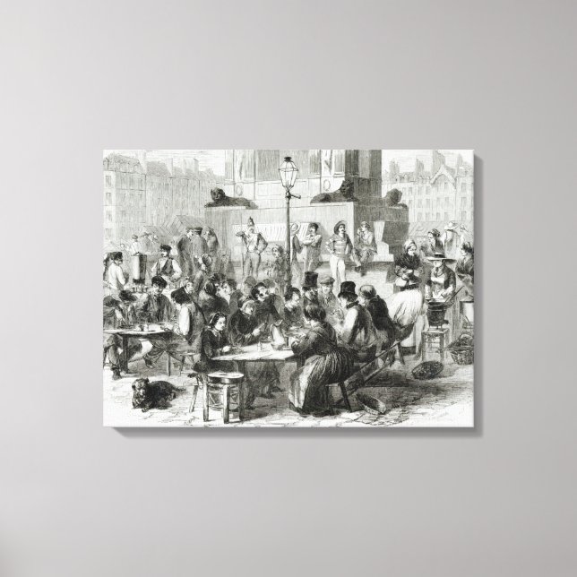 Das Restaurant mit nassen Füßen Leinwanddruck (Vorderseite)