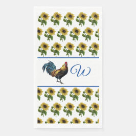 Das Restaurant und die Sonnenblumen Serviette