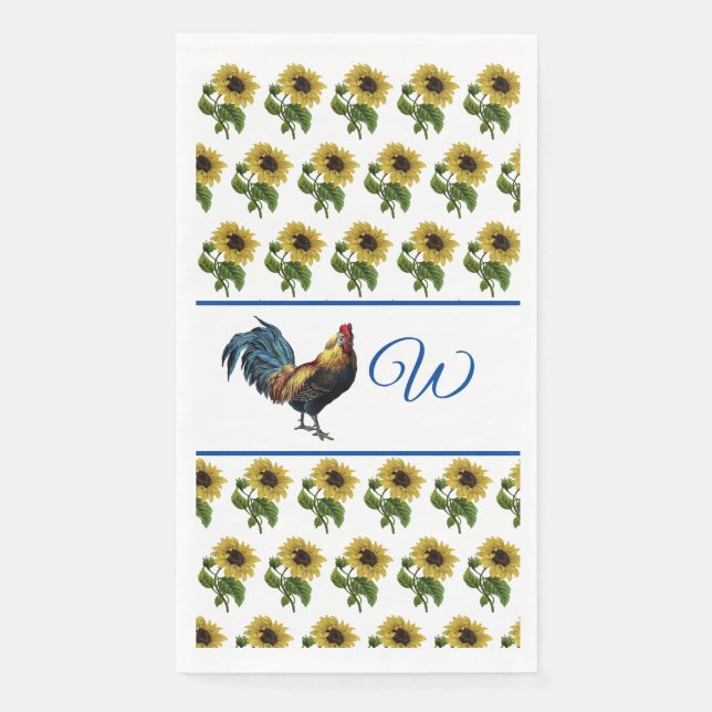 Das Restaurant und die Sonnenblumen Serviette (Vorderseite)