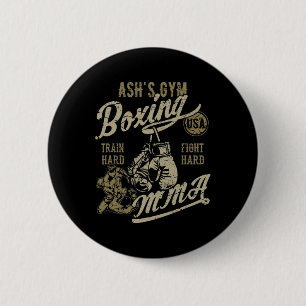 Das Retro-Design des Achs-Mixed Martial Arts für d Button