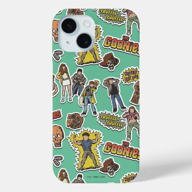 Das Retro-Stickermuster der Goonies Case-Mate iPhone Hülle (Rückseite)