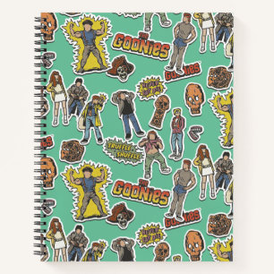 Das Retro-Stickermuster der Goonies Notizbuch