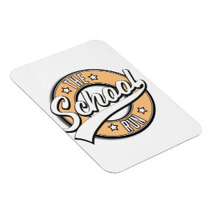 Das Retrologo für den Schulallauf Magnet