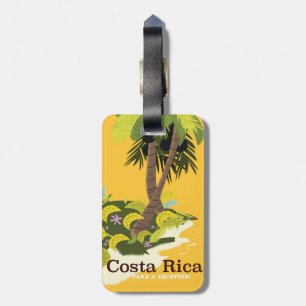 Das Retrostil von Costa Rica Travel Poster Gepäckanhänger