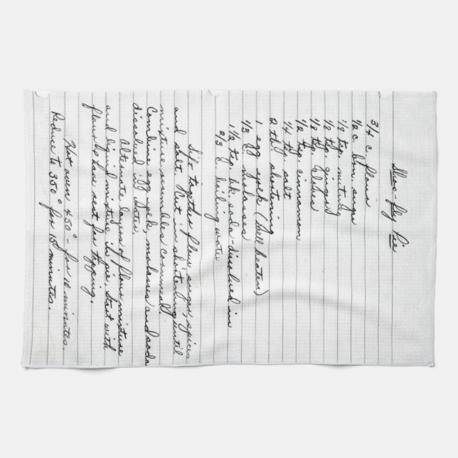 Das Rezept-Tuch der Großmutter Küchentuch (Horizontal)