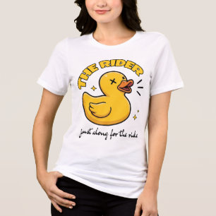 Das Rider-Bestie-T-Shirt, Lustiges Gummienten-Tee Tri-Blend Shirt
