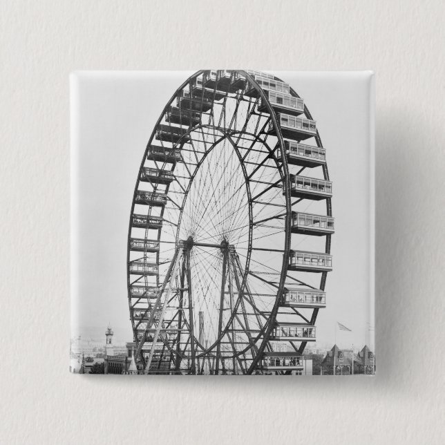 Das Riesenrad am Kolumbianer der Welt Button (Vorderseite)