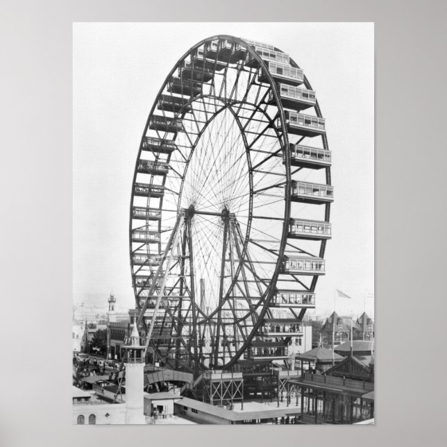 Das Riesenrad an der Columbia-Küste der Welt Poster (Vorne)