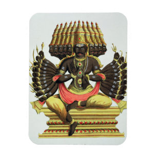 Das riesige Ravana (Farbelitho) Magnet
