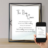 Das Ring Game Brautparty weich grüner Wash